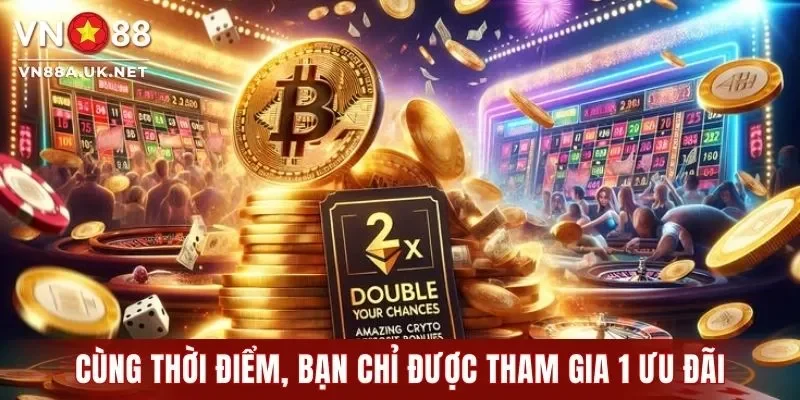 Cùng thời điểm, bạn chỉ được tham gia 1 chương trình ưu đãi