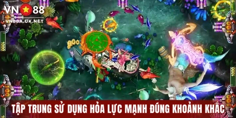 Hãy tập trung sử dụng hỏa lực mạnh đúng khoảnh khắc
